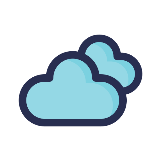 nube Generic Outline Color icono
