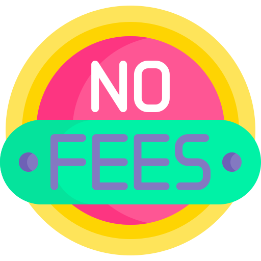 No fee Detailed Flat Circular Flat icon