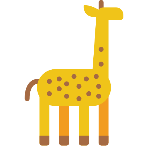giraffe Basic Miscellany Flat icon