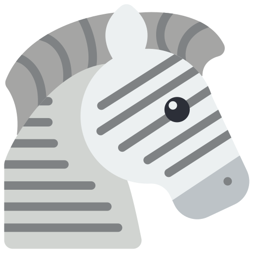 Zebra Basic Miscellany Flat icon