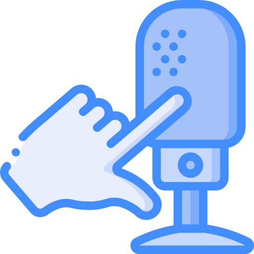 poke-mikrofon Basic Miscellany Blue icon