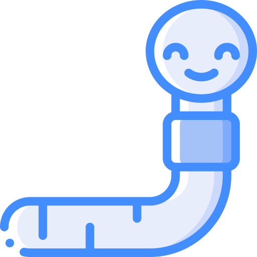Worm Basic Miscellany Blue icon