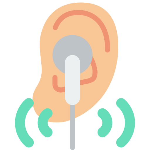 Earphones Basic Miscellany Flat icon