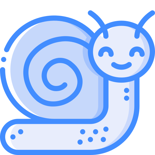 Snail Basic Miscellany Blue icon