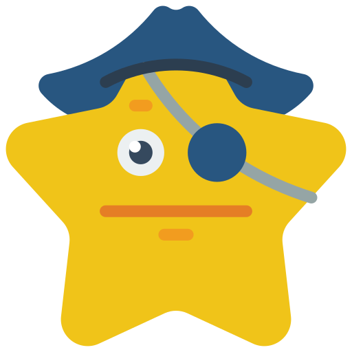 piraat Basic Miscellany Flat icoon