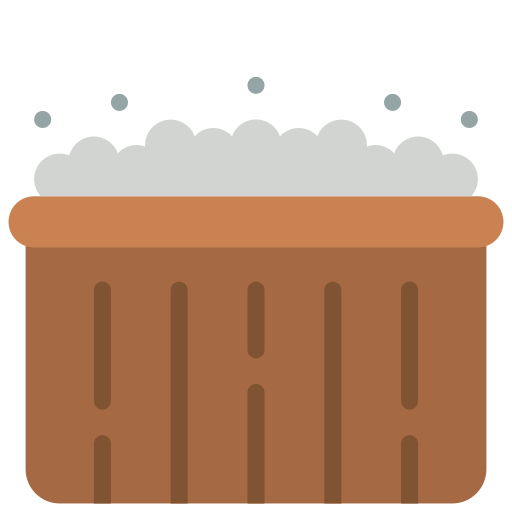 Hot tub Basic Miscellany Flat icon