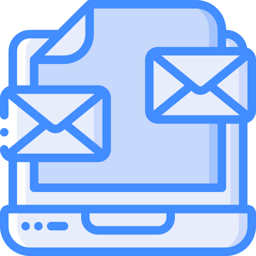 o email Basic Miscellany Blue Ícone
