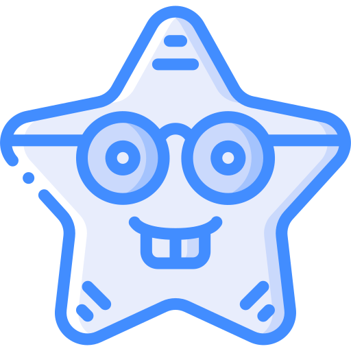 Glasses Basic Miscellany Blue icon