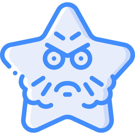 Angry Basic Miscellany Blue icon