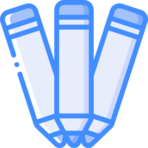 Pencils Basic Miscellany Blue icon