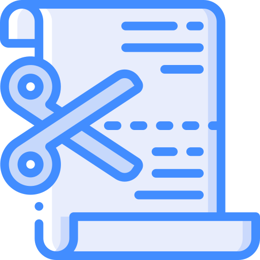 Contract Basic Miscellany Blue icon