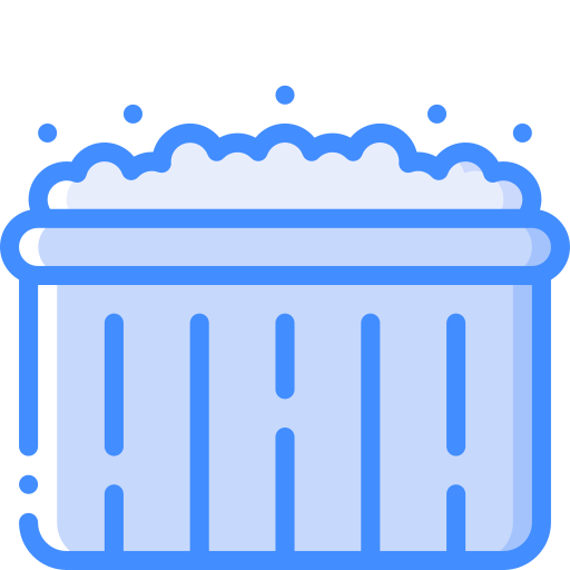Hot tub Basic Miscellany Blue icon