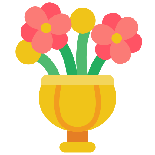Vase Basic Miscellany Flat icon