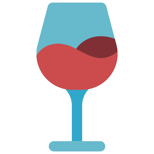 copa de vino Basic Miscellany Flat icono