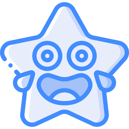 Laugh Basic Miscellany Blue icon