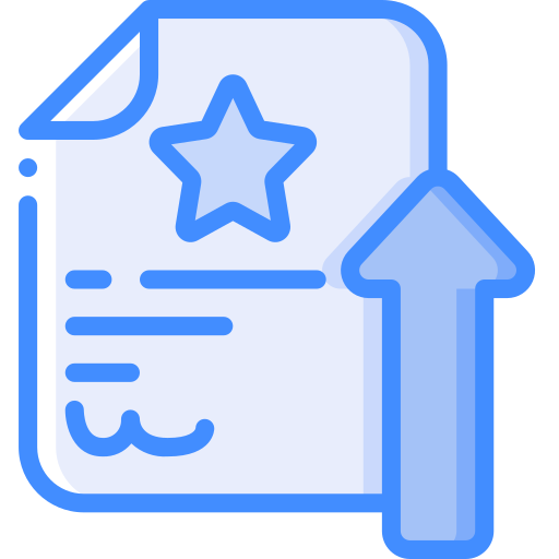 Document Basic Miscellany Blue icon