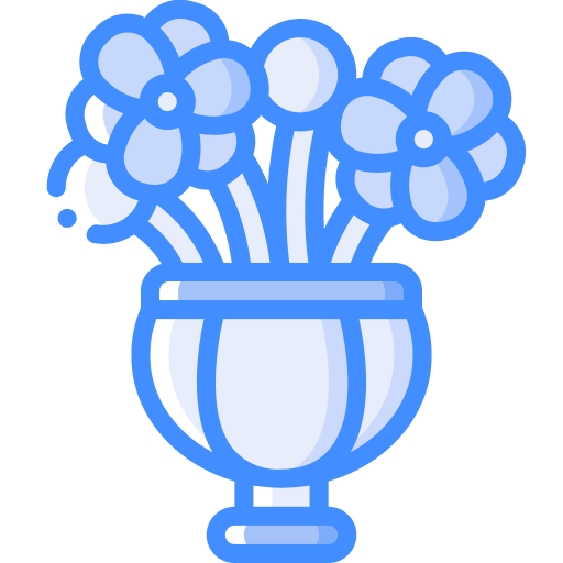 Vase Basic Miscellany Blue icon