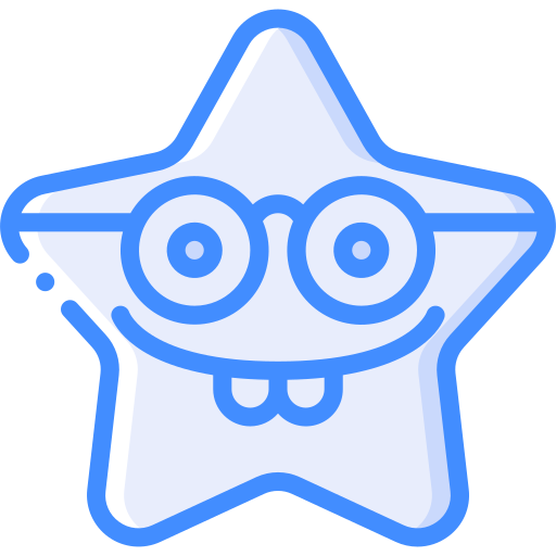 Glasses Basic Miscellany Blue icon