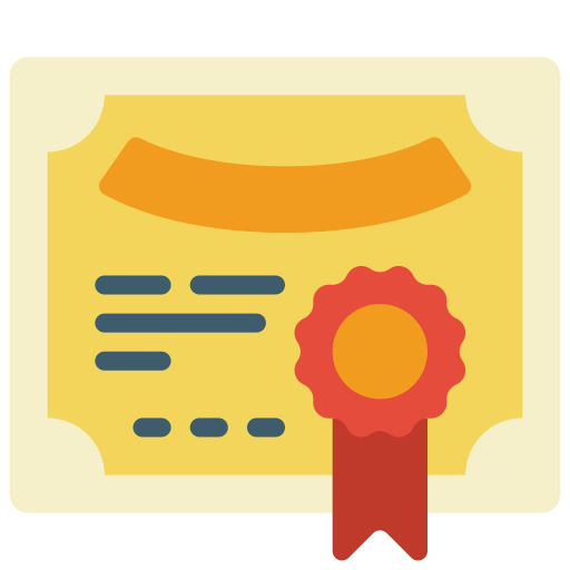 Сертификат Basic Miscellany Flat иконка