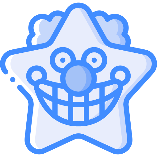 clown Basic Miscellany Blue icon