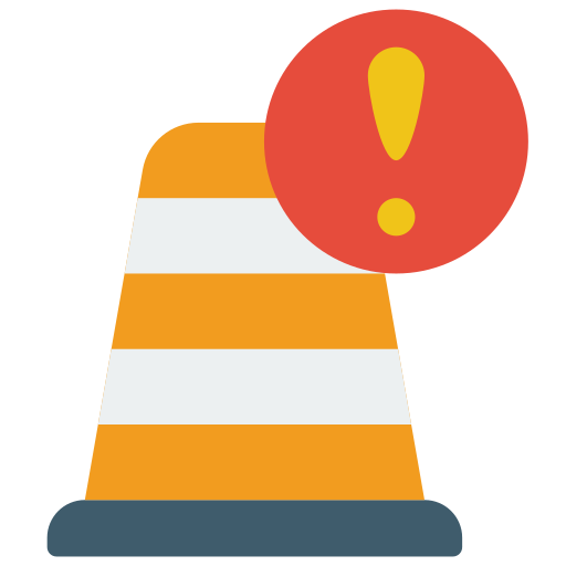 Traffic cone Basic Miscellany Flat icon