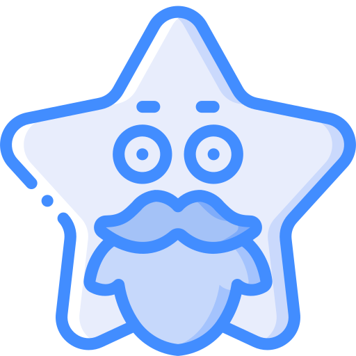 baard Basic Miscellany Blue icoon