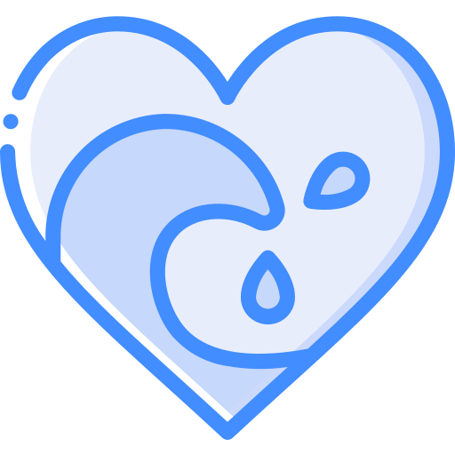 Heart Basic Miscellany Blue icon