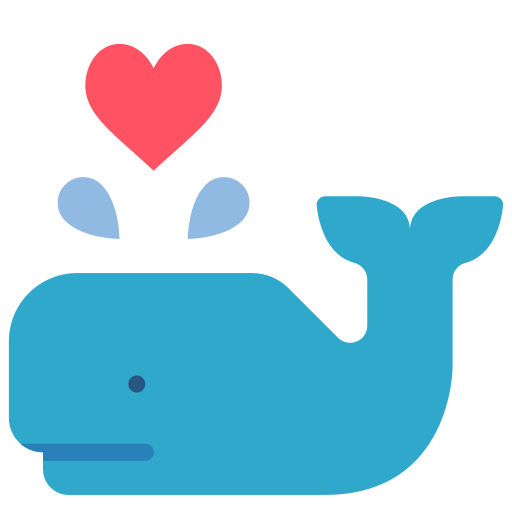 Whale Basic Miscellany Flat icon