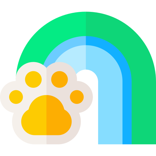 Rainbow Basic Straight Flat icon