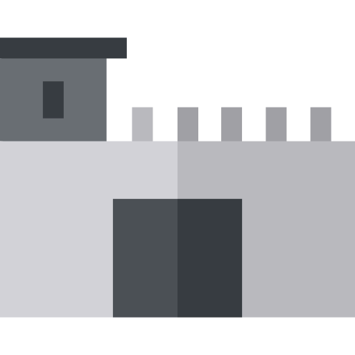 gevangenis Basic Straight Flat icoon