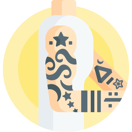 Tattoo Detailed Flat Circular Flat icon
