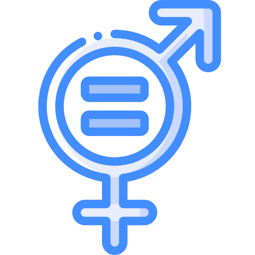 geslachtsgelijkheid Basic Miscellany Blue icoon