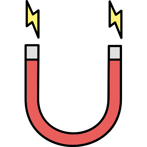 imán Generic Thin Outline Color icono