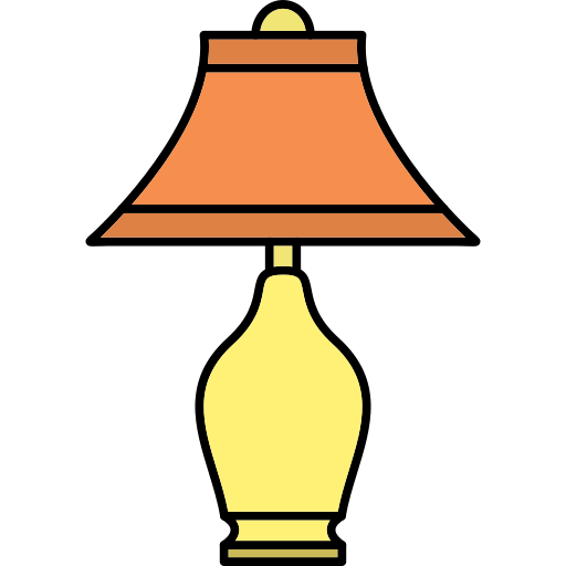 lamp Generic Thin Outline Color icoon