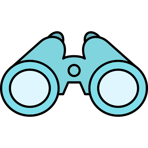 Binoculars Generic Thin Outline Color icon
