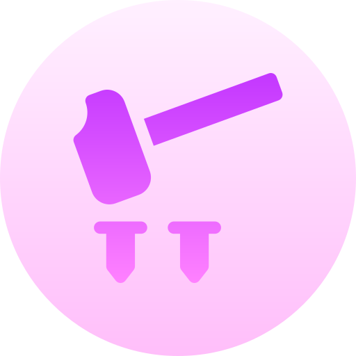 ハンマー Basic Gradient Circular icon