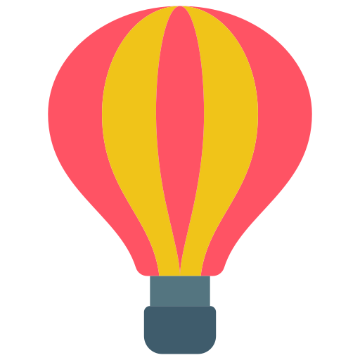 montgolfière Basic Miscellany Flat Icône