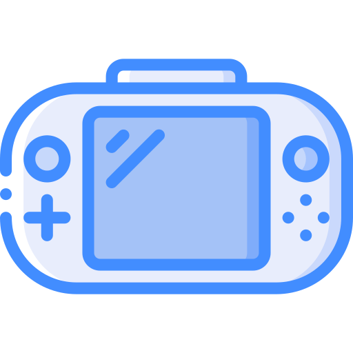 Gaming console Basic Miscellany Blue icon