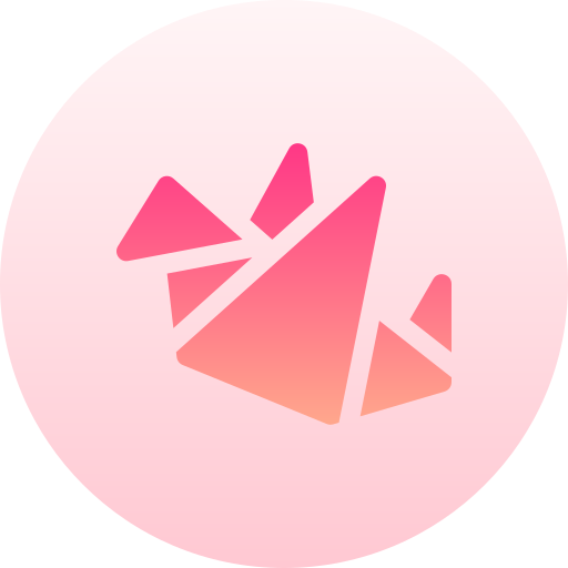 origami Basic Gradient Circular ikona