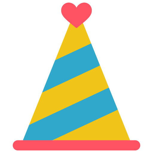 Party hat Basic Miscellany Flat icon