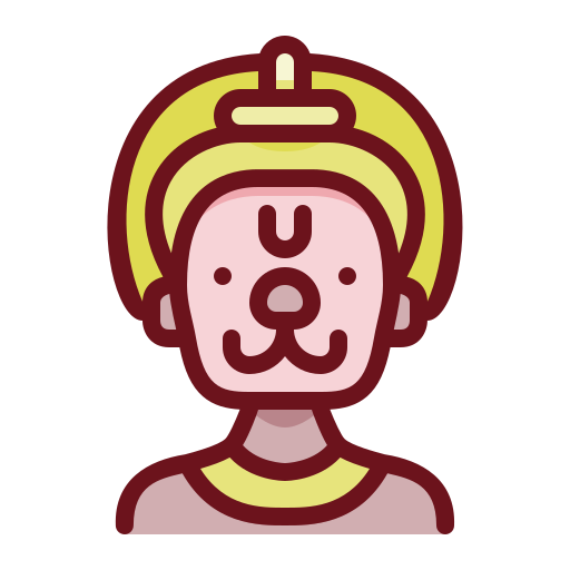 hanuman Generic Outline Color icono