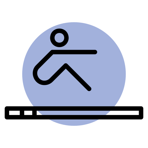 Long jump Generic Rounded Shapes icon