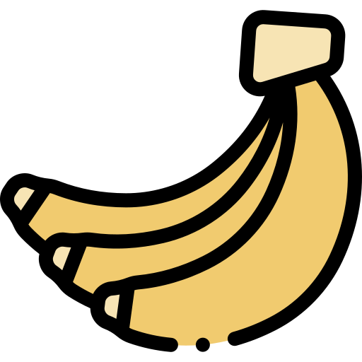 banana Detailed Rounded Lineal color Ícone