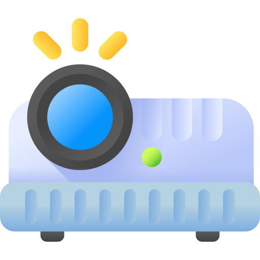 Projector 3D Color icon