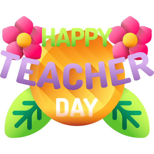 Teachers day 3D Color icon