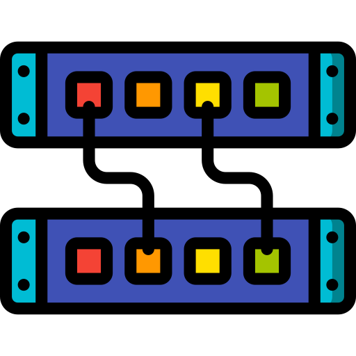 Network switch Basic Miscellany Lineal Color icon