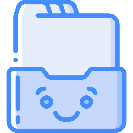 Inboxes Basic Miscellany Blue icon