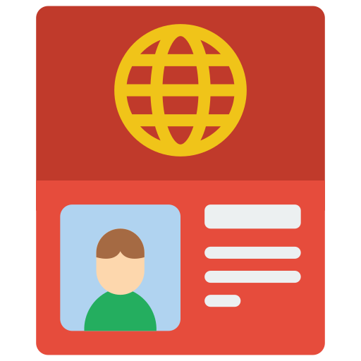 paspoort Basic Miscellany Flat icoon