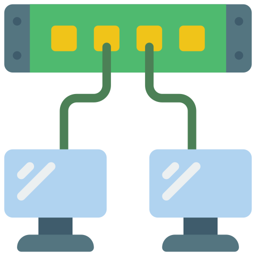 Network switch Basic Miscellany Flat icon