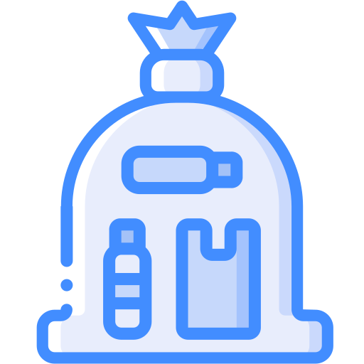 Bag Basic Miscellany Blue icon